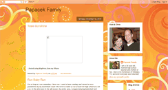 Desktop Screenshot of papacekfamily.blogspot.com