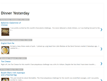 Tablet Screenshot of dinneryesterday.blogspot.com