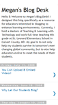 Mobile Screenshot of megansblogdesk.blogspot.com