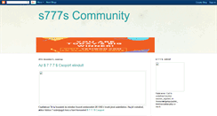 Desktop Screenshot of community-s777s.blogspot.com
