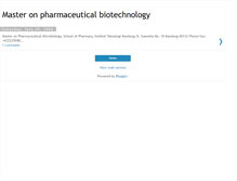 Tablet Screenshot of pharmaceuticalbiotechnology.blogspot.com