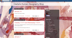 Desktop Screenshot of clarkehumangeo.blogspot.com