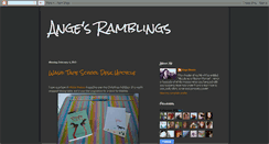 Desktop Screenshot of angesramblings.blogspot.com