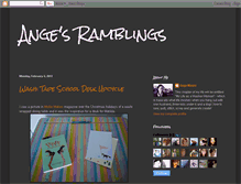 Tablet Screenshot of angesramblings.blogspot.com