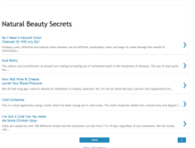 Tablet Screenshot of natural-beauty-secrets.blogspot.com