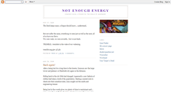 Desktop Screenshot of notenoughenergy.blogspot.com