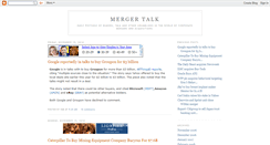 Desktop Screenshot of mergertalk.blogspot.com