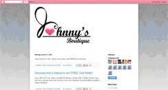 Desktop Screenshot of johnnysboutique.blogspot.com