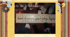 Desktop Screenshot of lifeasamcfadden.blogspot.com