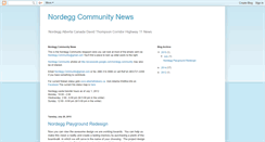 Desktop Screenshot of nordeggcommunity.blogspot.com