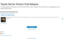 Tablet Screenshot of harrier-malaysia-ownersclub.blogspot.com