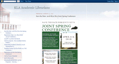 Desktop Screenshot of academiclibrarianskla.blogspot.com