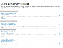 Tablet Screenshot of democratvotefraud.blogspot.com