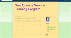 Desktop Screenshot of neworleansservicelearning.blogspot.com