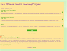 Tablet Screenshot of neworleansservicelearning.blogspot.com