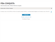 Tablet Screenshot of ifba-conquista.blogspot.com