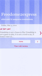 Mobile Screenshot of freedome2express.blogspot.com