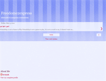 Tablet Screenshot of freedome2express.blogspot.com