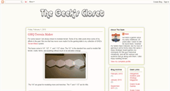 Desktop Screenshot of geekscloset.blogspot.com