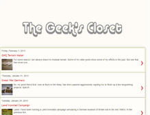 Tablet Screenshot of geekscloset.blogspot.com