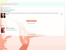 Tablet Screenshot of americanaexotica.blogspot.com