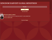 Tablet Screenshot of kingdomharvestglobalministries.blogspot.com