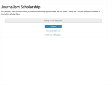 Tablet Screenshot of journalismscholarship.blogspot.com