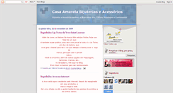 Desktop Screenshot of casaamarelabijuteriaseacessorios.blogspot.com