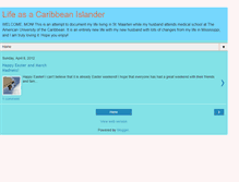 Tablet Screenshot of lifeasacaribbeanislander.blogspot.com