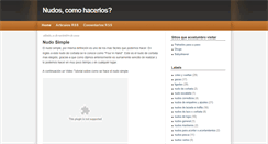 Desktop Screenshot of nudoscomohacerlos.blogspot.com