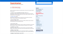 Desktop Screenshot of kepemimpinan-fisipuh.blogspot.com