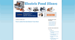 Desktop Screenshot of electricfoodslicers.blogspot.com