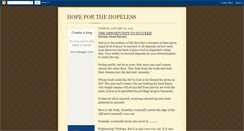 Desktop Screenshot of hopeful-world.blogspot.com