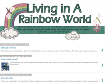 Tablet Screenshot of livinginarainbowworld.blogspot.com