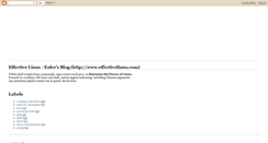 Desktop Screenshot of effectivelinux.blogspot.com