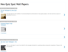 Tablet Screenshot of neoquizspotwallpapers.blogspot.com
