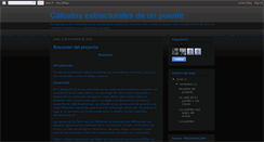 Desktop Screenshot of calculodepuente.blogspot.com