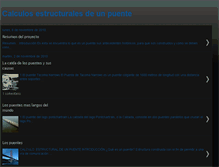 Tablet Screenshot of calculodepuente.blogspot.com