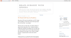 Desktop Screenshot of brainsurgerywithspoons.blogspot.com