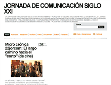 Tablet Screenshot of jornadacomunicacionsigloxxi.blogspot.com