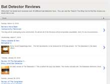 Tablet Screenshot of batdetecting.blogspot.com