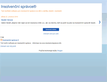 Tablet Screenshot of insolvencnispravce.blogspot.com