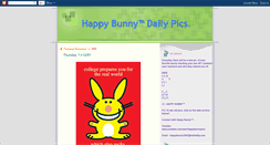 Desktop Screenshot of happybunnypics.blogspot.com