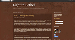 Desktop Screenshot of lightinbethel.blogspot.com