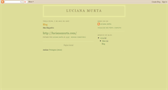 Desktop Screenshot of lucianamurta.blogspot.com