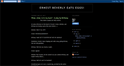 Desktop Screenshot of ernestbeverlyeatseggs.blogspot.com