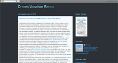 Desktop Screenshot of dreamvacationrental.blogspot.com