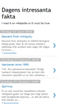 Mobile Screenshot of dagensintressantafakta.blogspot.com