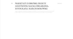 Desktop Screenshot of marcinborowski.blogspot.com