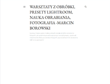 Tablet Screenshot of marcinborowski.blogspot.com